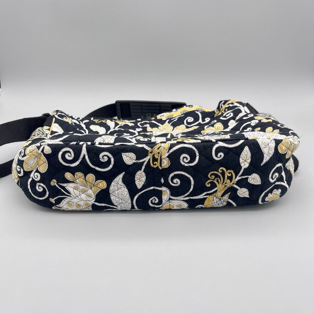 Vera Bradley Crossbody Messenger Laptop Bag Purse Shoulder Yellow Birds Pattern - Picture 8 of 12